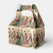 Victoriaans dress met roze box met draagtas bedankdoosjes (Achterkant)