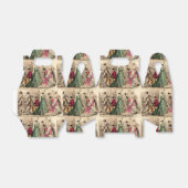 Victoriaans dress met roze box met draagtas bedankdoosjes (Uitgevouwen)