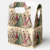 Victoriaans dress met roze box met draagtas bedankdoosjes (Geopend)