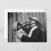 Victoriaans-driegasmask Kust Briefkaart (Voorkant / Achterkant)