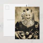 Victoriaans driekleurig klooster glimlachen briefkaart (Voorkant / Achterkant)