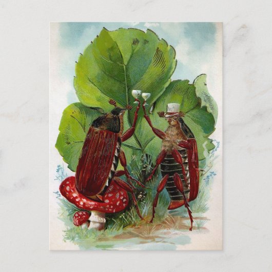  Victoriaans Drink Briefkaart (Voorkant)