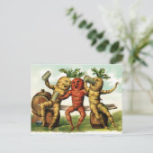  Victoriaans Drink wortelen Briefkaart (Staand voorkant)