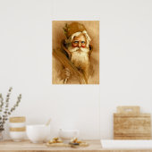  Victoriaans druk op de kerstman Poster (Keuken)