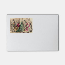 Victoriaans drukker met roze hoes post-it® notes