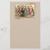 Victoriaans drukker met roze kraag briefpapier (Voorkant)