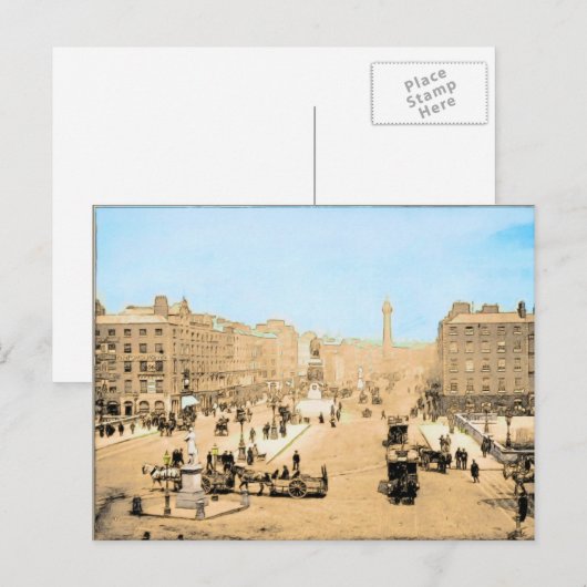 Victoriaans Dublin, Ierland Briefkaart (Voorkant / Achterkant)