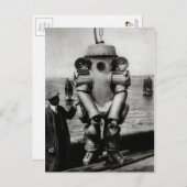  Victoriaans duiktoestel Briefkaart (Voorkant / Achterkant)