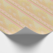 Victoriaans duiven en Rozen Cadeaupapier (Hoek)