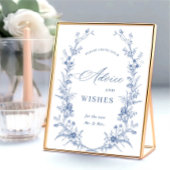 Victoriaans Dusty Blue Franse tuin Advies & wensen Poster
