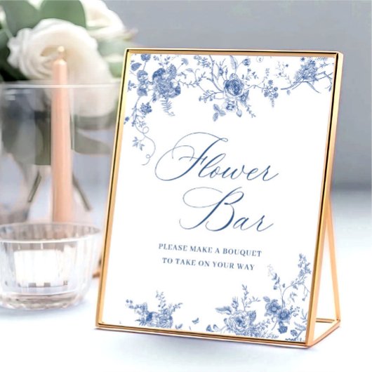 Victoriaans Dusty Blue French Garden Vrijgezellenf Poster