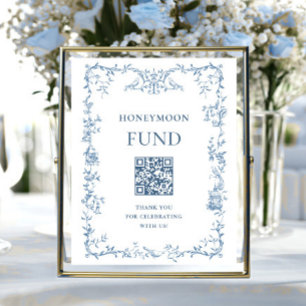 Victoriaans  Dusty Blue Honeymoon Fund Poster