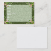 Victoriaans e-leganprofielkaart visitekaartje (Voorkant / Achterkant)