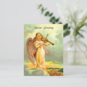 Victoriaans Easter Angel Briefkaart (Staand voorkant)