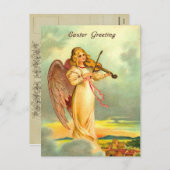 Victoriaans Easter Angel Briefkaart (Voorkant / Achterkant)