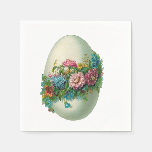 Victoriaans Easter Flower Egg! Servet (Voorkant)
