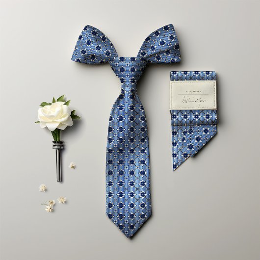 Victoriaans Edelweiss Golden Polka Dots Mannen Stropdas