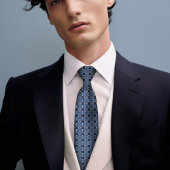 Victoriaans Edelweiss Golden Polka Dots Mannen Stropdas