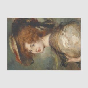 Victoriaans Edwardian Artwork Tissuepapier