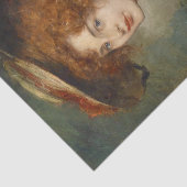 Victoriaans Edwardian Artwork Tissuepapier (Detail)