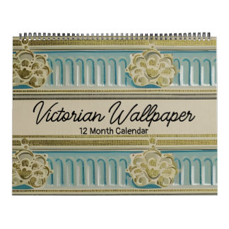 Victoriaans Edwardian Era Wallpaper Patronen Kalender