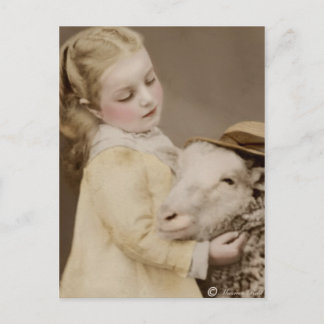 Victoriaans Edwardian Sepia Hand Tinted Briefkaart