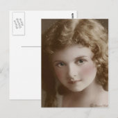 Victoriaans Edwardian Sepia Hand Tinted Briefkaart (Voorkant / Achterkant)