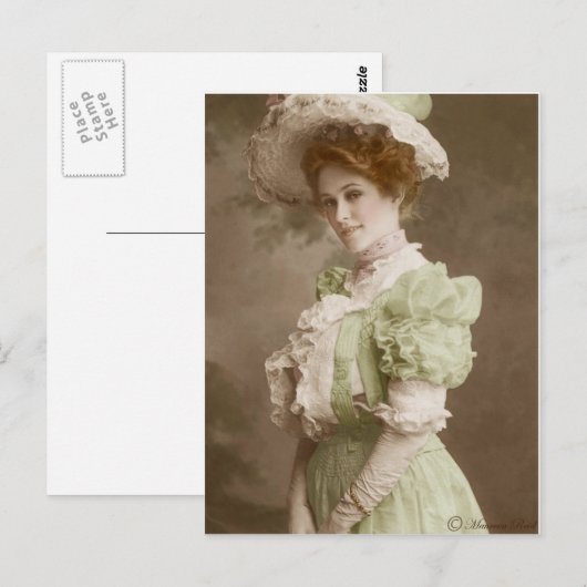  Victoriaans Edwardian Tinted Briefkaart 23 (Voorkant / Achterkant)