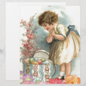 Victoriaans eitjes custom briefhoofd (Voorkant / Achterkant)