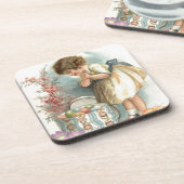 Victoriaans eitjes drankjes onderzetter (Linkerzijde)