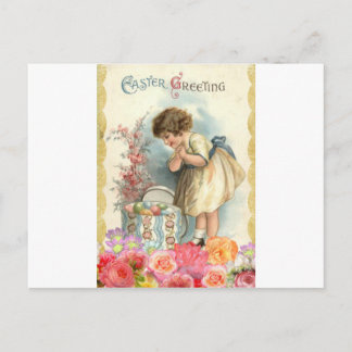 Victoriaans eitjes feestdagenkaart