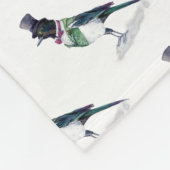 Victoriaans ekstervogel fleece deken (Hoek)