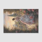 Victoriaans Elegance Garden Walk Tissuepapier (Voorkant)