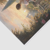 Victoriaans Elegance Garden Walk Tissuepapier (Detail)