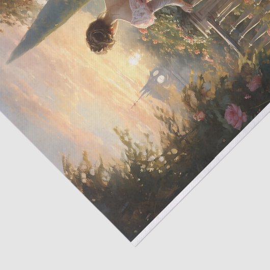 Victoriaans Elegance Garden Walk Tissuepapier (Detail)