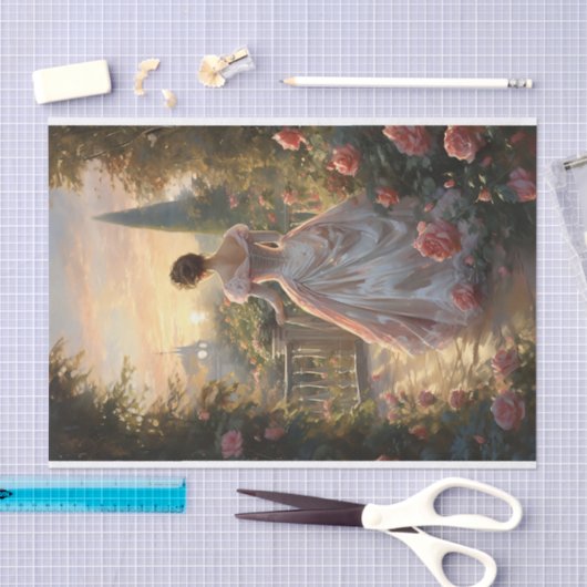 Victoriaans Elegance Garden Walk Tissuepapier (Craft)