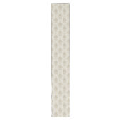 Victoriaans Elegance Tafelloper Zachte Beige Damas (Voorkant)