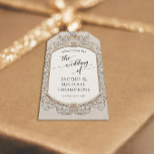 Victoriaans Elegant  Barok Ivoor Cream Gold Cadeaulabel