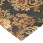 Victoriaans Elegant Bloemen Rozen Zwart Tafelkleed (Gekanteld)