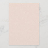 Victoriaans  Elegant Blush Pink N Gold Menu (Achterkant)