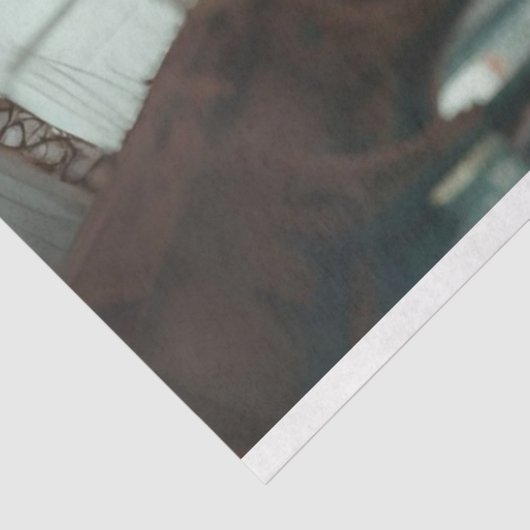 Victoriaans Elegant Gekleed Muispaar Decoupage Tissuepapier (Detail)