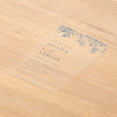  Victoriaans Elegant Huwelijk Acryl Uitnodigingen (Laagn)