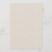 Victoriaans Elegant Ivoor en Goud Menu (Achterkant)