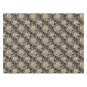 Victoriaans Elegant Kant Rozen Zwart Tafelkleed (Voorkant (Horizontaal))