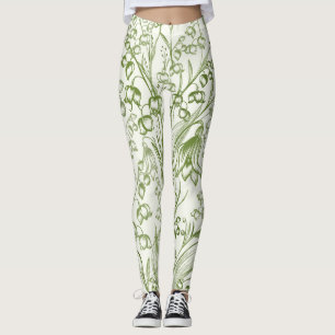 Victoriaans Elegant Lelietje-van-dalen Patroon Leggings