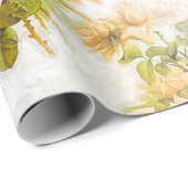  Victoriaans elegant roze ventilator patroon Cadeaupapier (Rol Hoek)