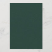Victoriaans  Elegant Smaragd Groen Goud Menu (Achterkant)