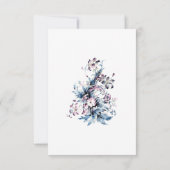 Victoriaans elegante bloemen in Artdeco-stijl Bedankkaart (Achterkant)