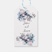 Victoriaans elegante bloemen Romantic Beloved Cadeaulabel (Achterkant)