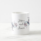 Victoriaans elegante bloemen Romantic Beloved Koffiemok (Center)